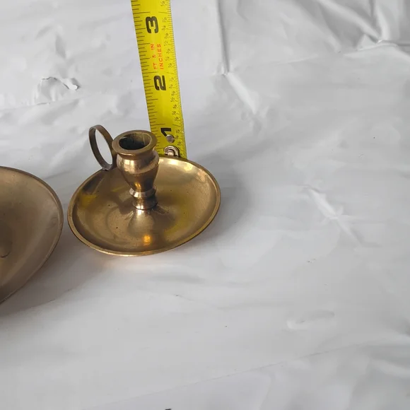 Vintage Brass Candle Holders - Picture 4 of 8